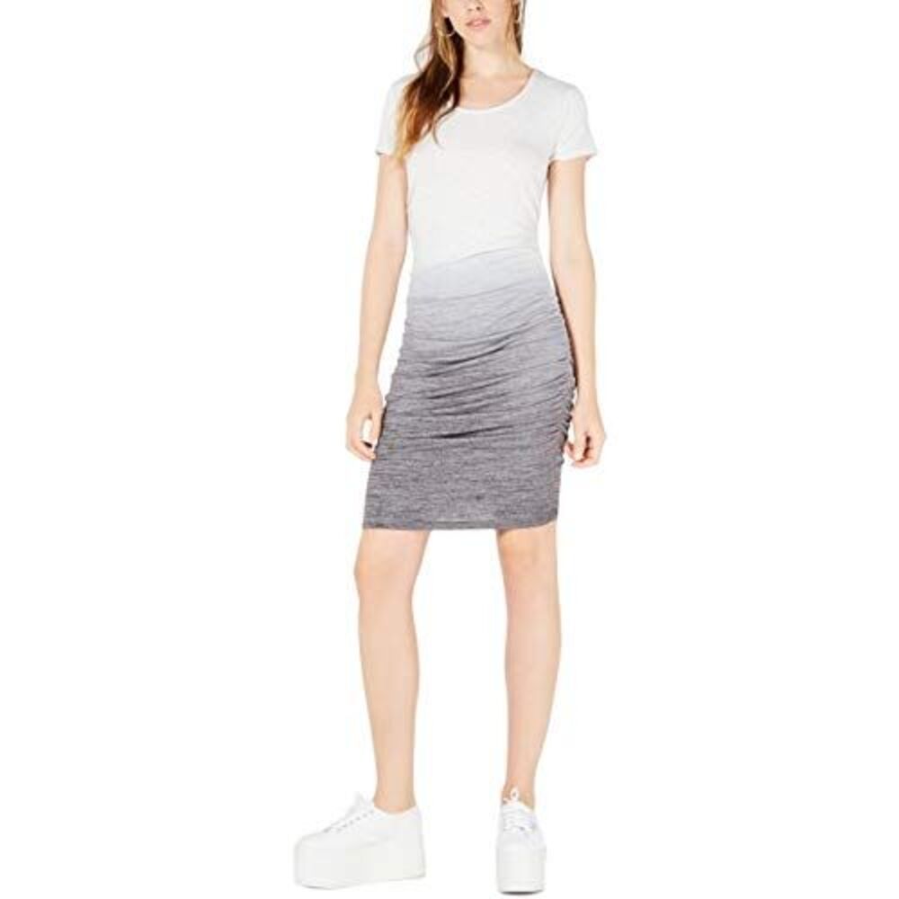 BAR III Ombré Side-Ruched Dress